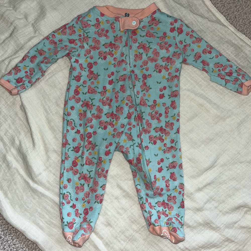 Burt’s bees zippered footie